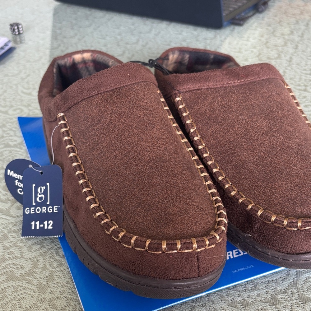 George Men's Chocolate Brown Loafers